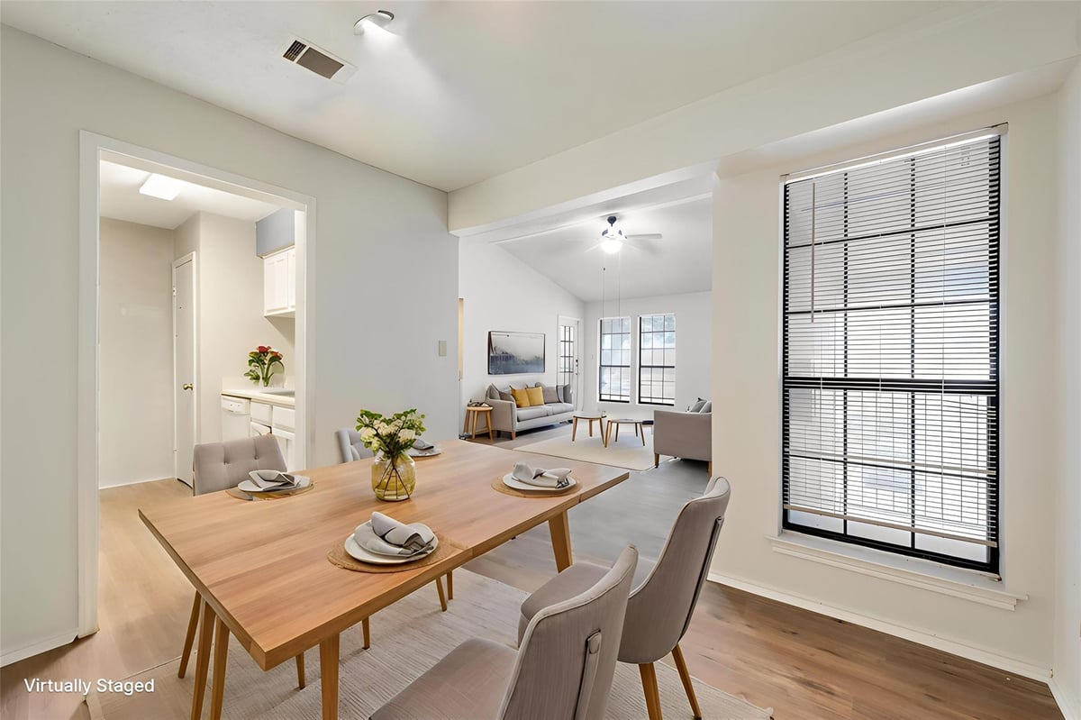 Primary bedroom at 1202 Thorpe Ln Unit #216 - 2 bed 2 bath home