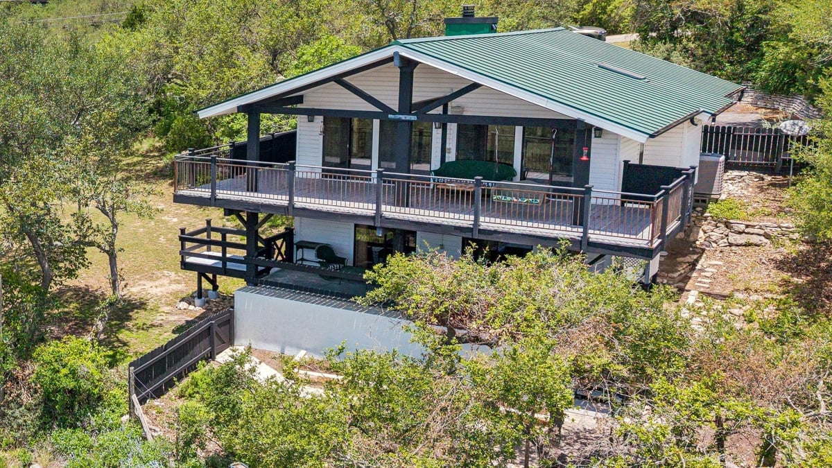 View 1203 Lakefield in Hillcrest Estates 1203 Lakefield - front exterior - Luxury home in Hillcrest Estates, Canyon Lake, TX