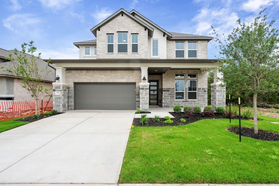 1204 Blue Moon Drive - front exterior - Luxury home in Wolf Ranch, Georgetown, TX
