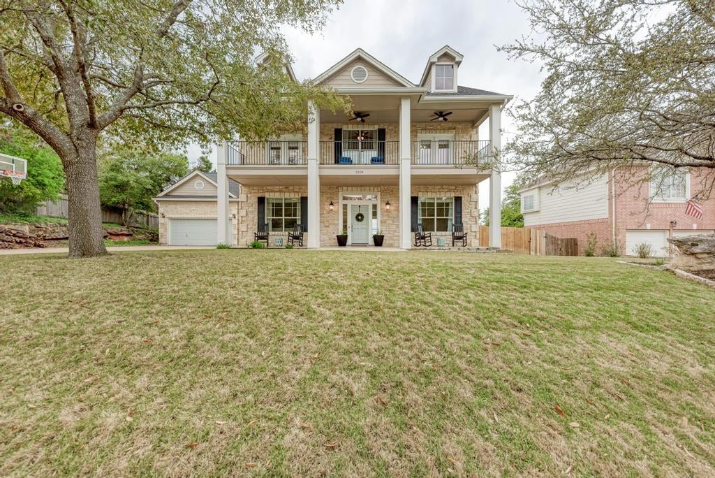 View 1204 Mayan Way in Austin Lake Hills Sec 02 1204 Mayan Way - front exterior - Luxury home in Austin Lake Hills Sec 02, Austin, TX