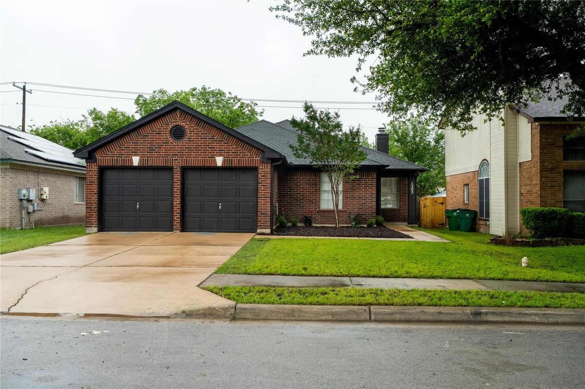 View 1205 Gazania DR in Heatherwilde Sec 03 1205 Gazania DR - front exterior - Luxury home in Heatherwilde Sec 03, Pflugerville, TX