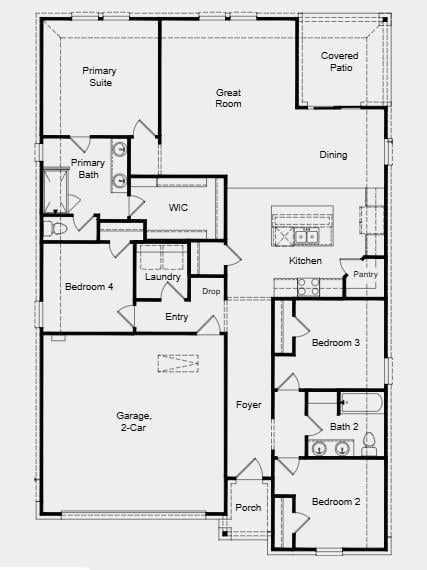 Living area at 1205 Purple Martin Dr - 4 bed 2 bath home