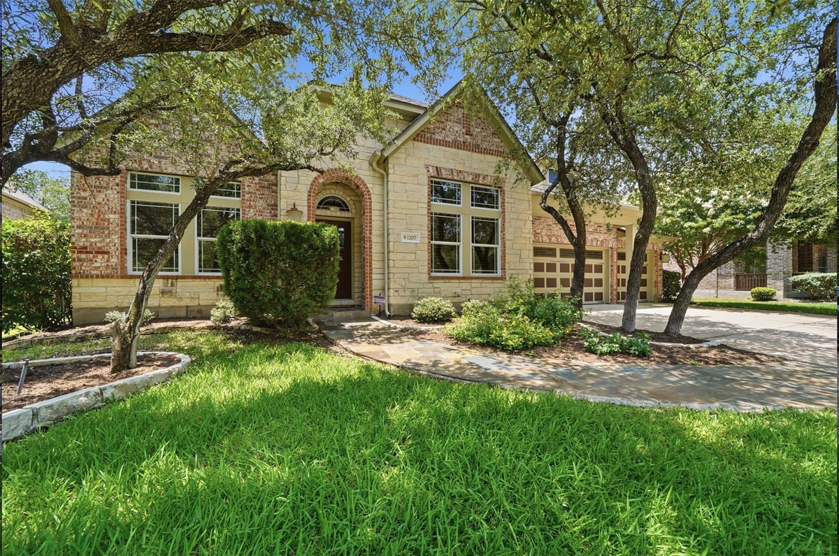 View 1207 Quiet Creek DR in Red Oaks Sec 2 1207 Quiet Creek DR - front exterior - Luxury home in Red Oaks Sec 2, Cedar Park, TX