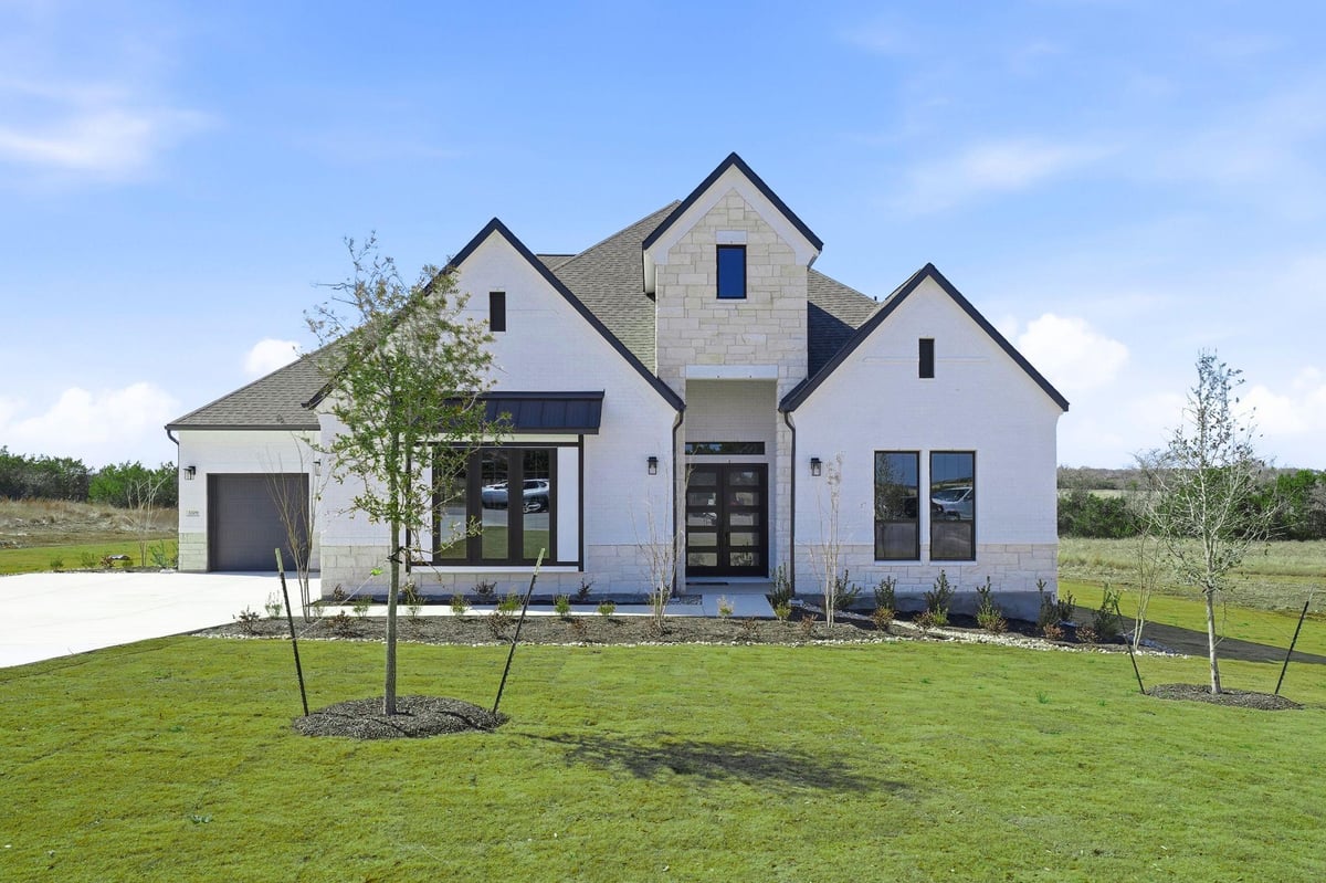 View 1209 Doelling Dr in FEATHERGRASS 1209 Doelling Dr - front exterior - Luxury home in FEATHERGRASS, Florence, TX