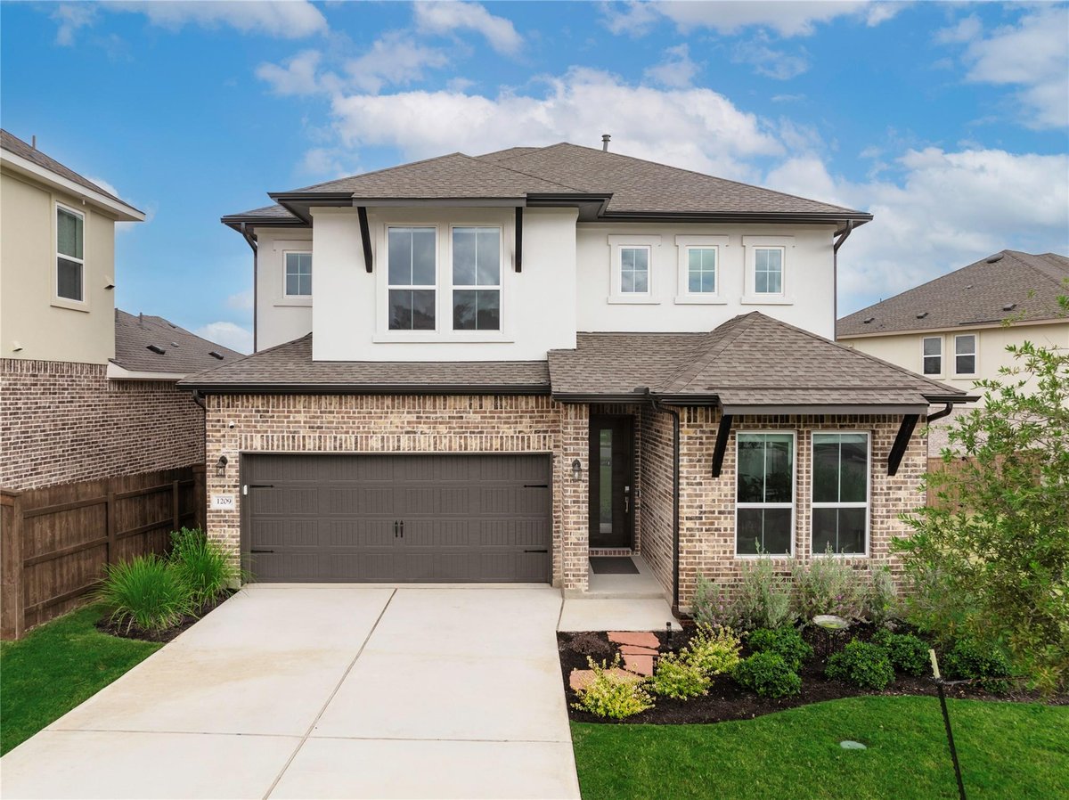 View 1209 Willie Ranch Way in Bryson 1209 Willie Ranch Way - front exterior - Luxury home in Bryson, Leander, TX
