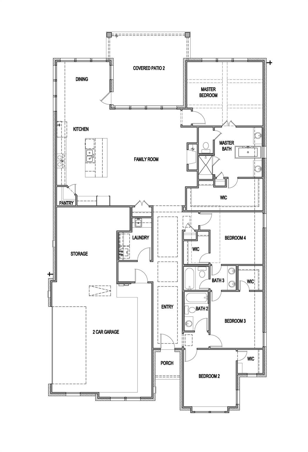 Living area at 121 Booted Eagle Claw Cv - 4 bed 3 bath home