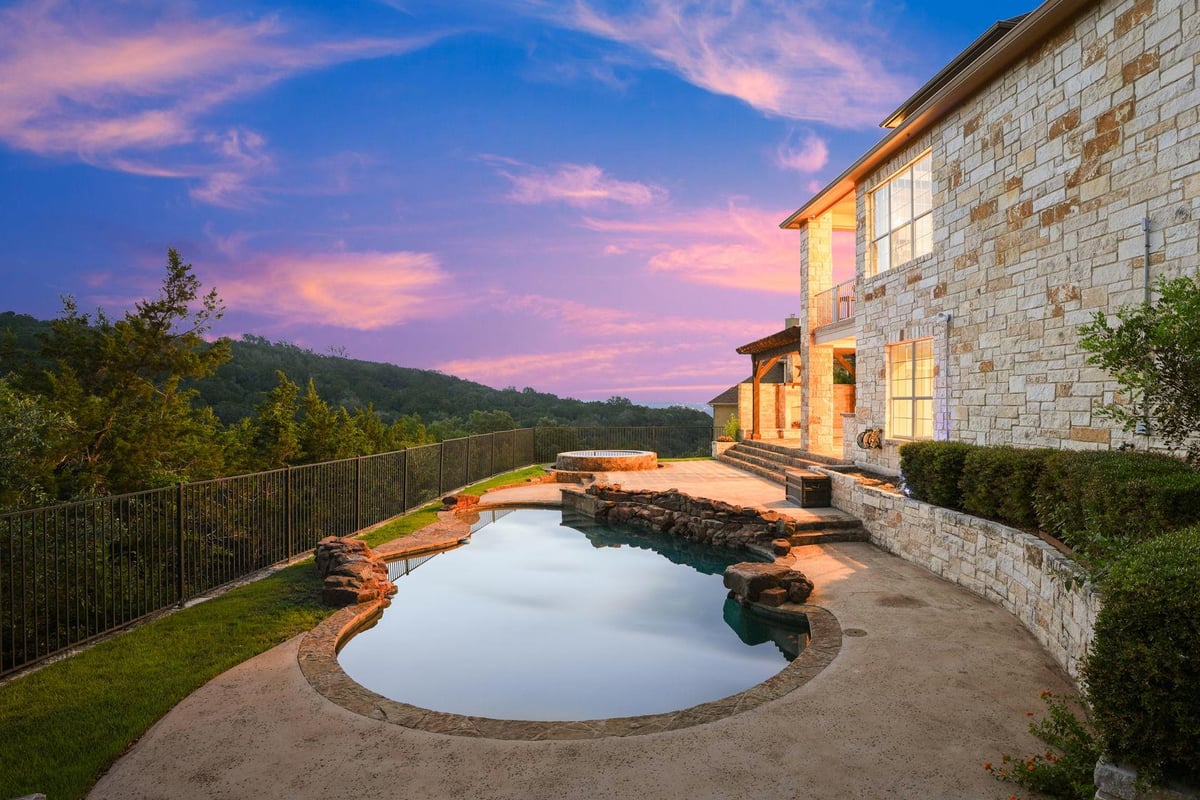 View 121 Burgess LN in Ridge At Alta Vista 121 Burgess LN - front exterior - Luxury home in Ridge At Alta Vista, Austin, TX