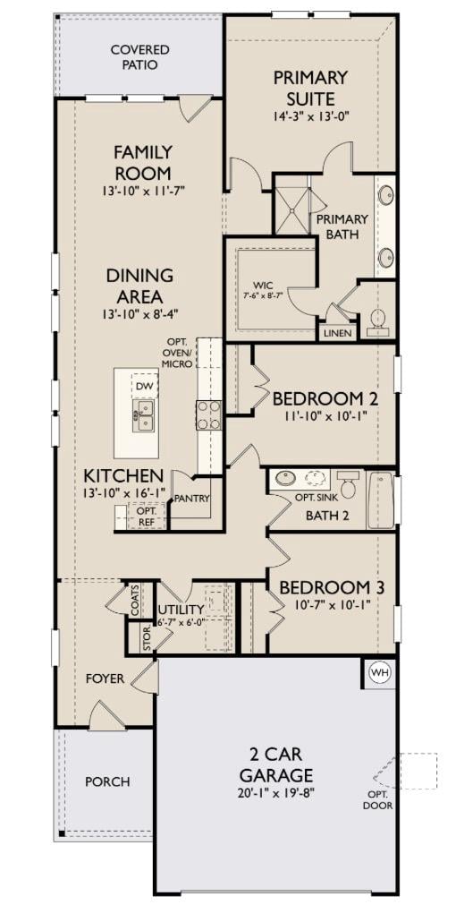 Primary bedroom at 121 Knockout Rose Dr - 3 bed 2 bath home