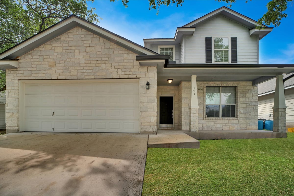 View 121 Park LN in Bishop Crossing Sec 2 121 Park LN - front exterior - Luxury home in Bishop Crossing Sec 2, San Marcos, TX