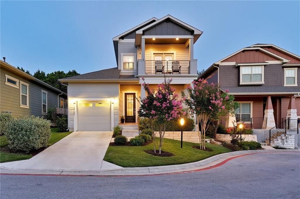 12107 Cottage Promenade Ct - front exterior - Luxury home in Enclave At Walnut Spgs Condo, Austin, TX