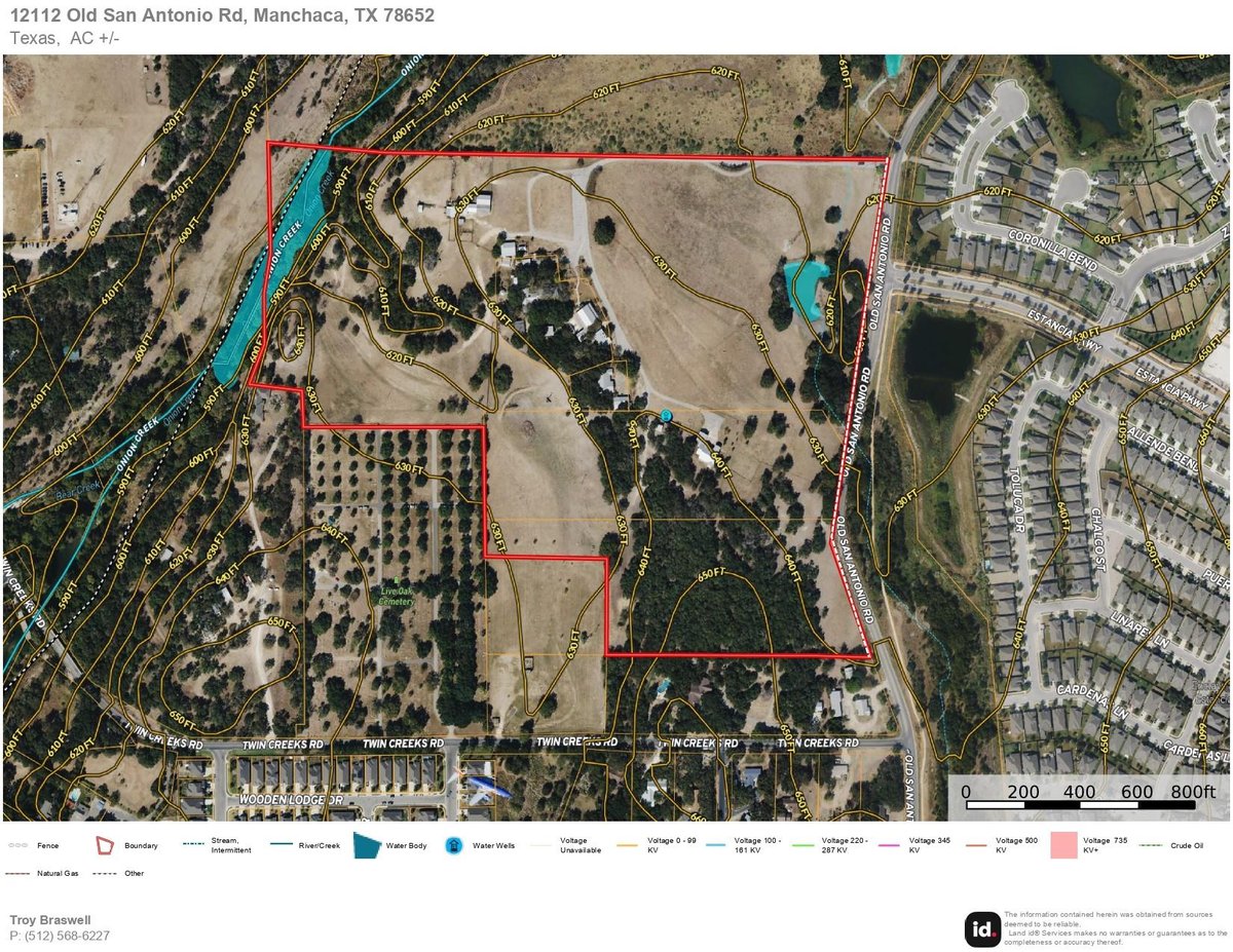 View 12112 Old San Antonio Rd in ABS 20 SUR 1 SLAUGHTER S F ACR 2.713 12112 Old San Antonio Rd - aerial view with annotated site plan aerial - Luxury home in ABS 20 SUR 1 SLAUGHTER S F ACR 2.7...