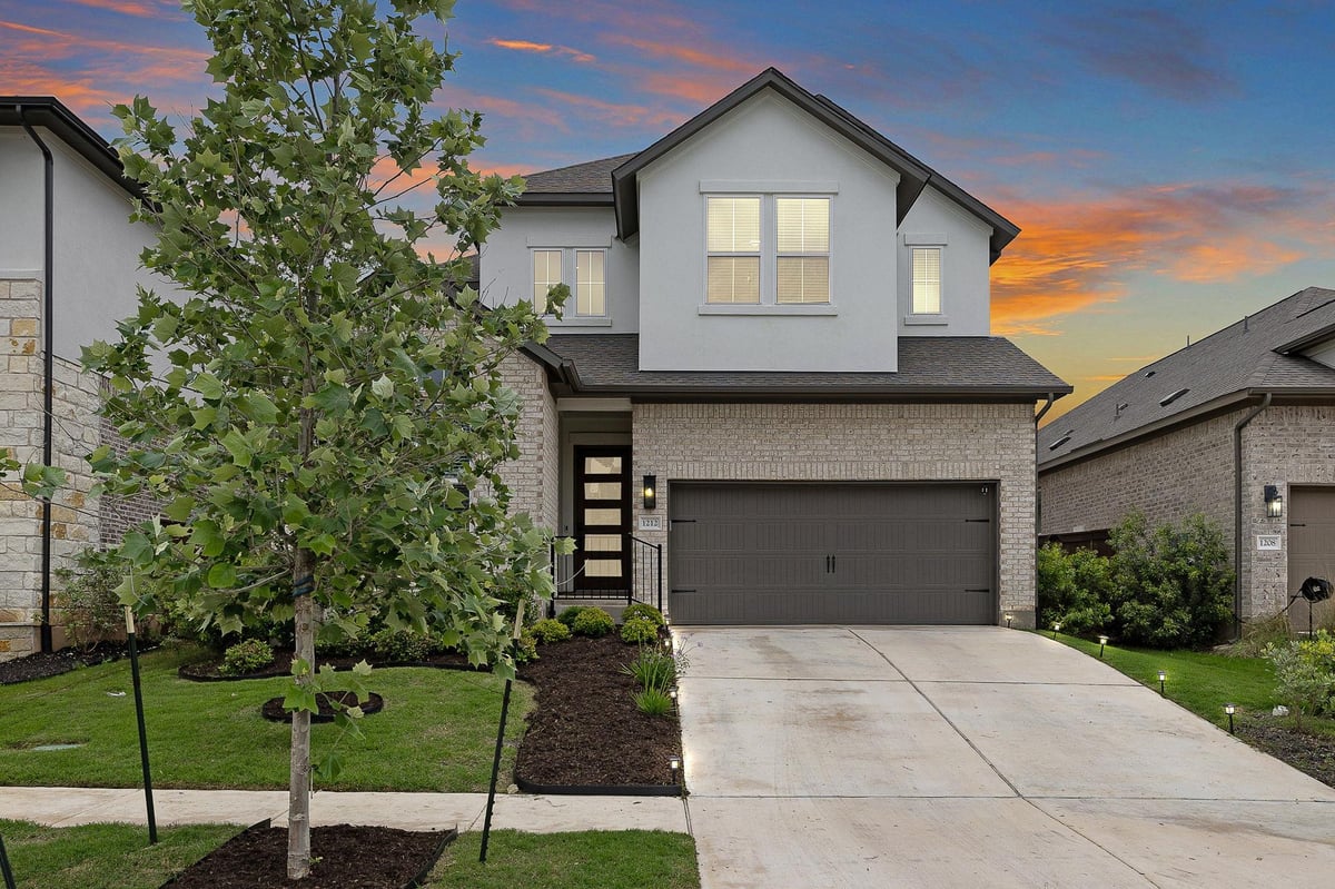 View 1212 Frances Peyton Ct in Bryson Ph 5 Sec 2 1212 Frances Peyton Ct - front exterior - Luxury home in Bryson Ph 5 Sec 2, Leander, TX