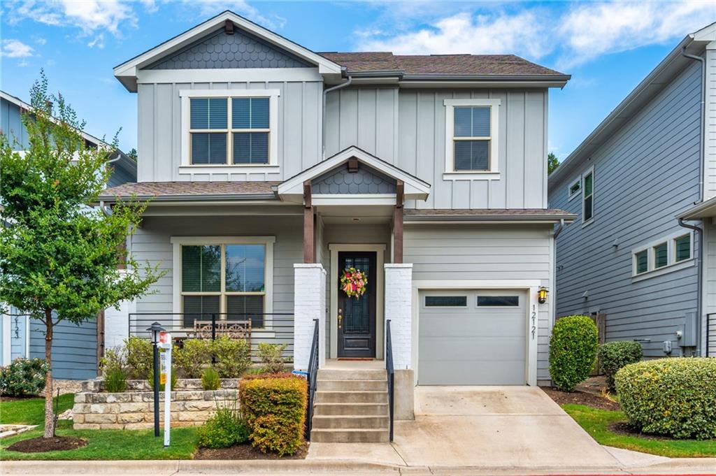 12121 Cottage Promenade Ct - front exterior - Luxury home in Enclave At Walnut Spgs Condo, Austin, TX