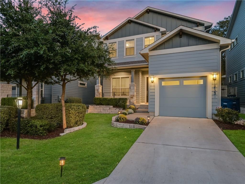12123 Cottage Promenade Ct - front exterior - Luxury home in Enclave at Walnut Springs, Austin, TX