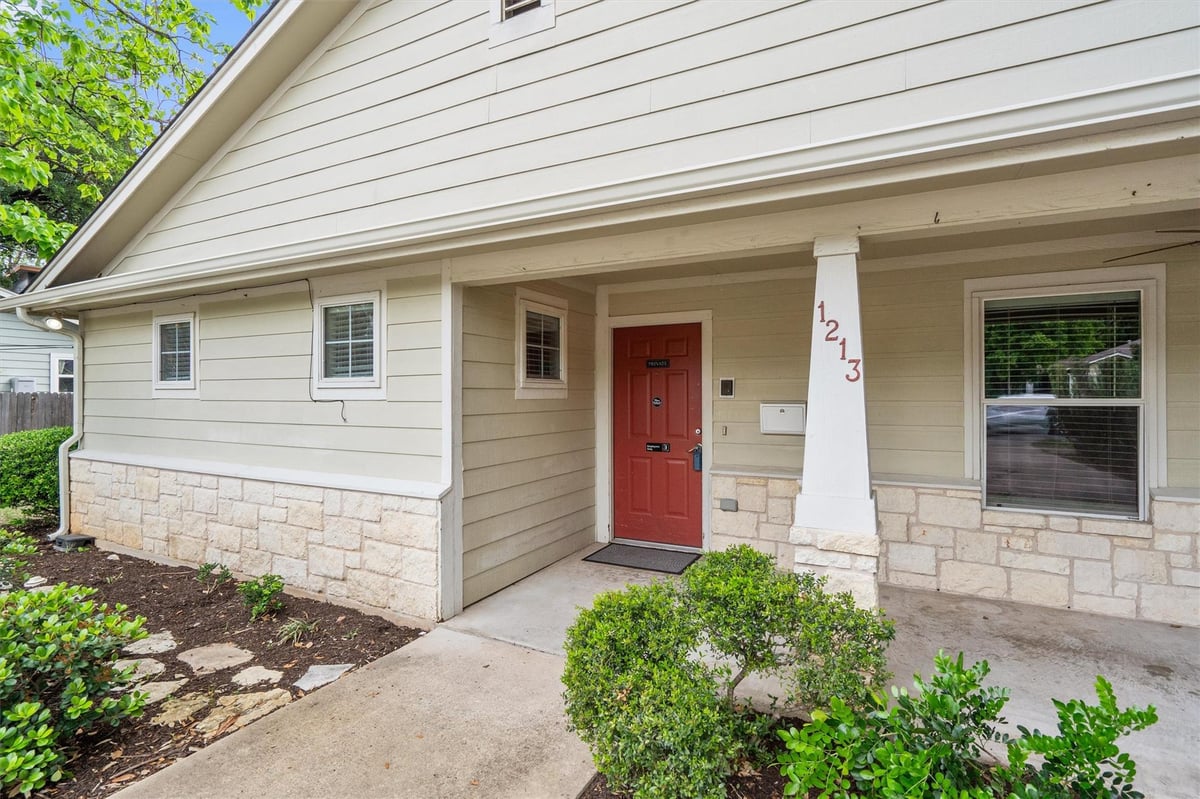 View 1213 Justin Ln in Crestview Add Sec 01 1213 Justin Ln - front exterior - Luxury home in Crestview Add Sec 01, Austin, TX