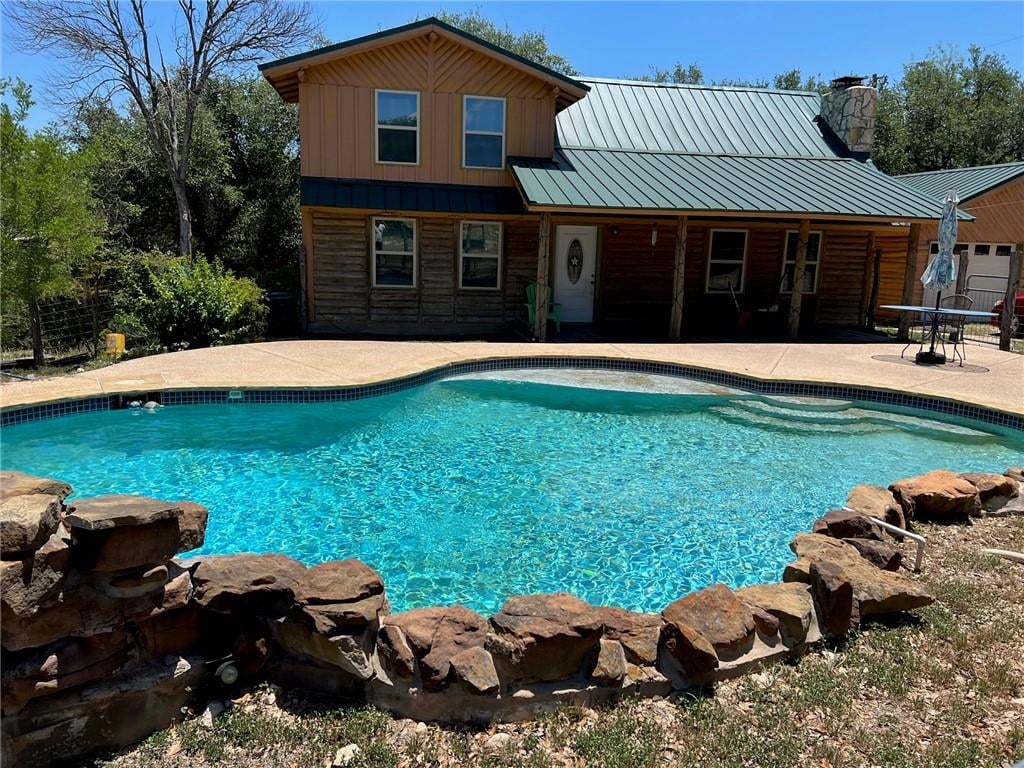 View 1215 Agarita DR in Rancho Del Lago 2 1215 Agarita DR - front exterior - Luxury home in Rancho Del Lago 2, Fischer, TX