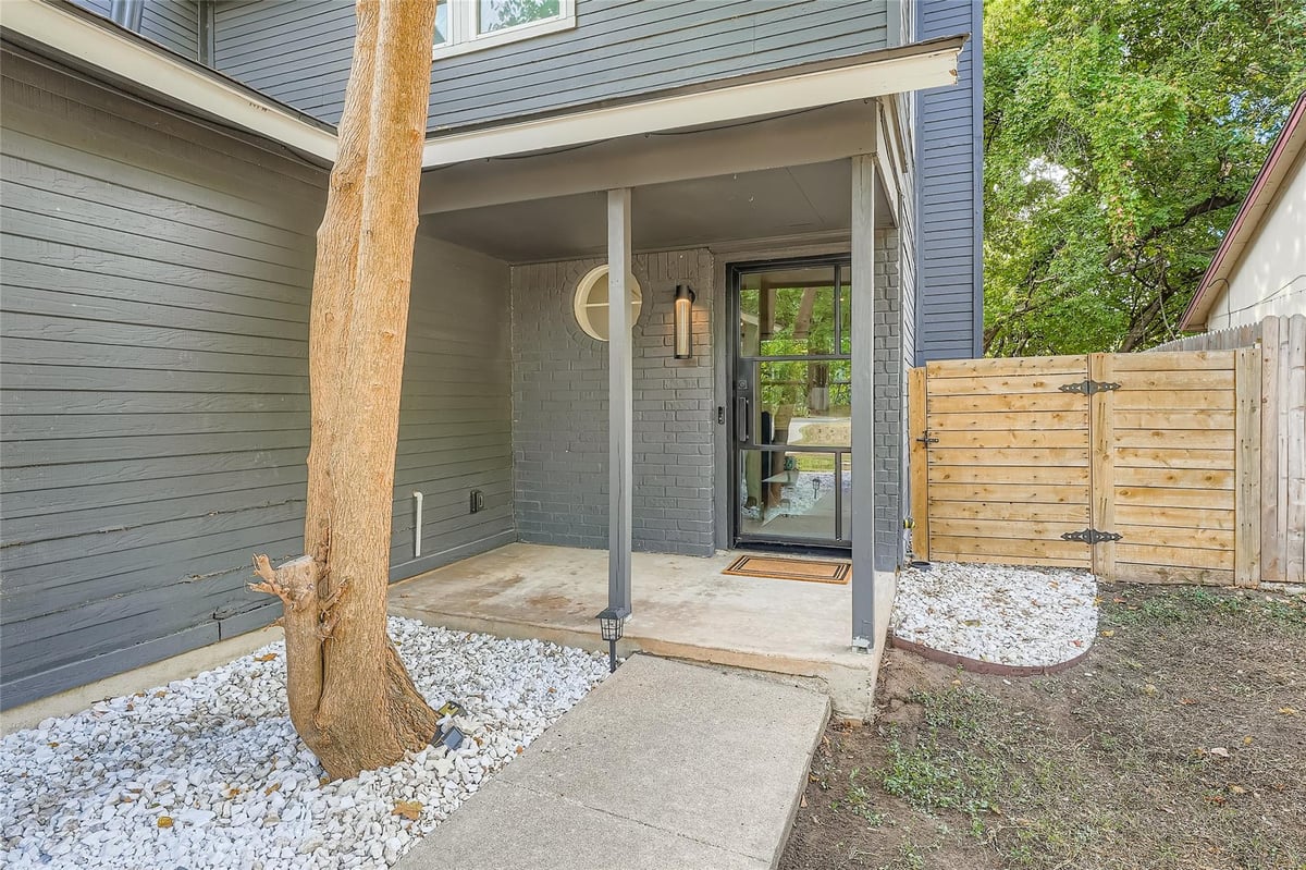 View 12206 Tyson Cv Unit #B in Tyson Cove Condominiums 12206 Tyson Cv Unit #B - front exterior - Luxury home in Tyson Cove Condominiums, Austin, TX