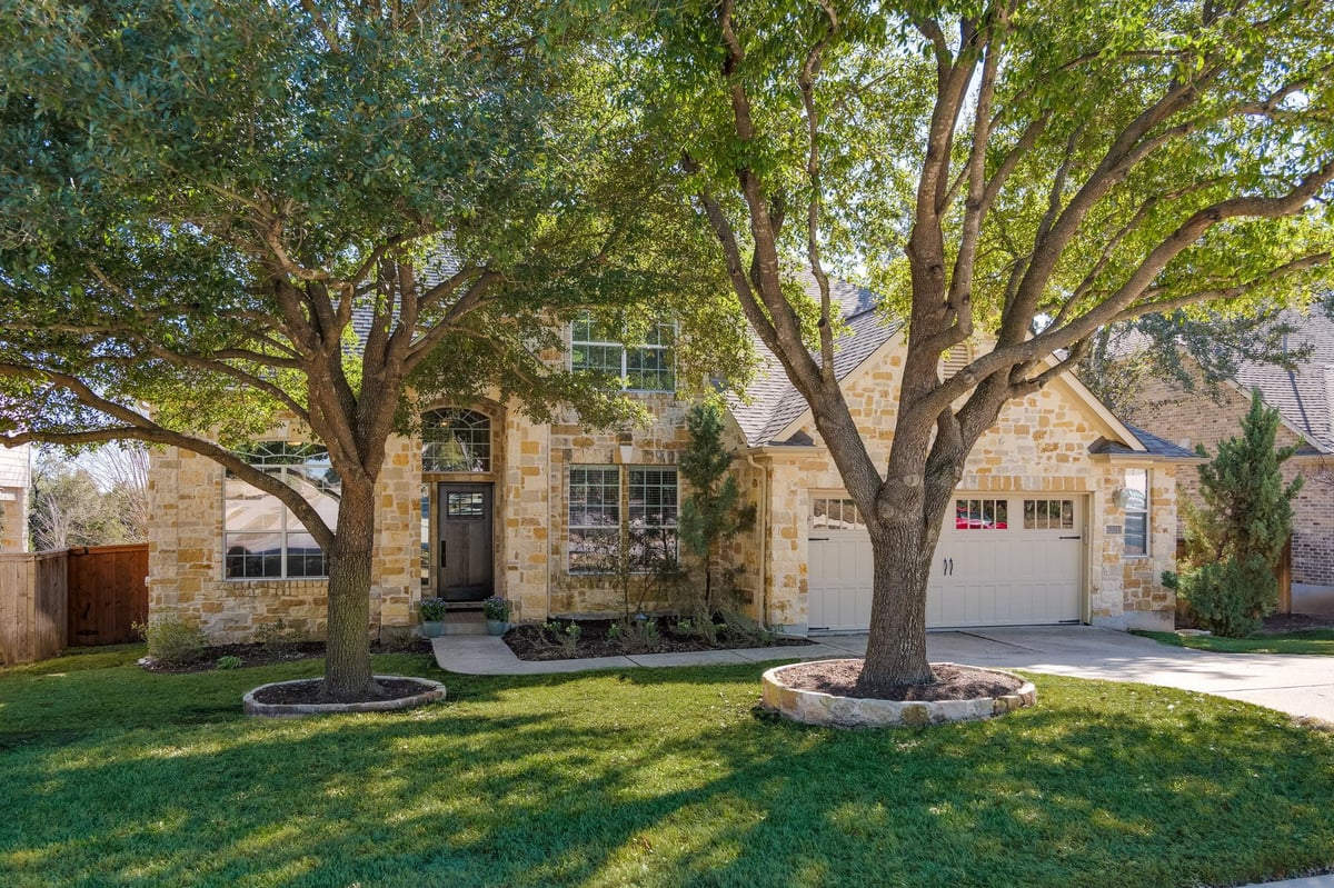 View 12213 Salida Del Sol Pass in Steiner Ranch Ph 01 Sec 08 12213 Salida Del Sol Pass - front exterior - Luxury home in Steiner Ranch Ph 01 Sec 08, Austin, TX