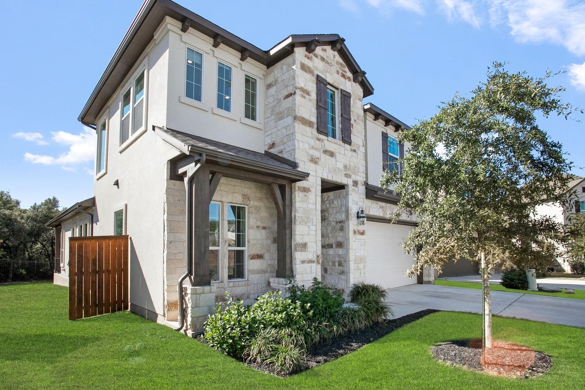 View 12216 Moriah Bnd Unit #21 in Steiner Ranch 12216 Moriah Bnd Unit #21 - front exterior - Luxury home in Steiner Ranch, Austin, TX
