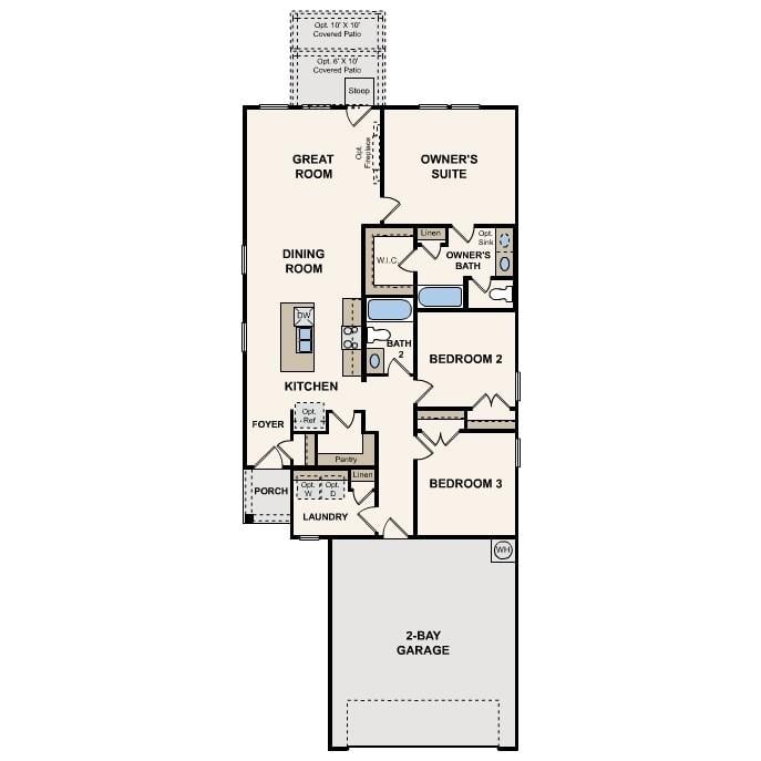 Living area at 1225 Wild Leaf Way - 3 bed 2 bath home