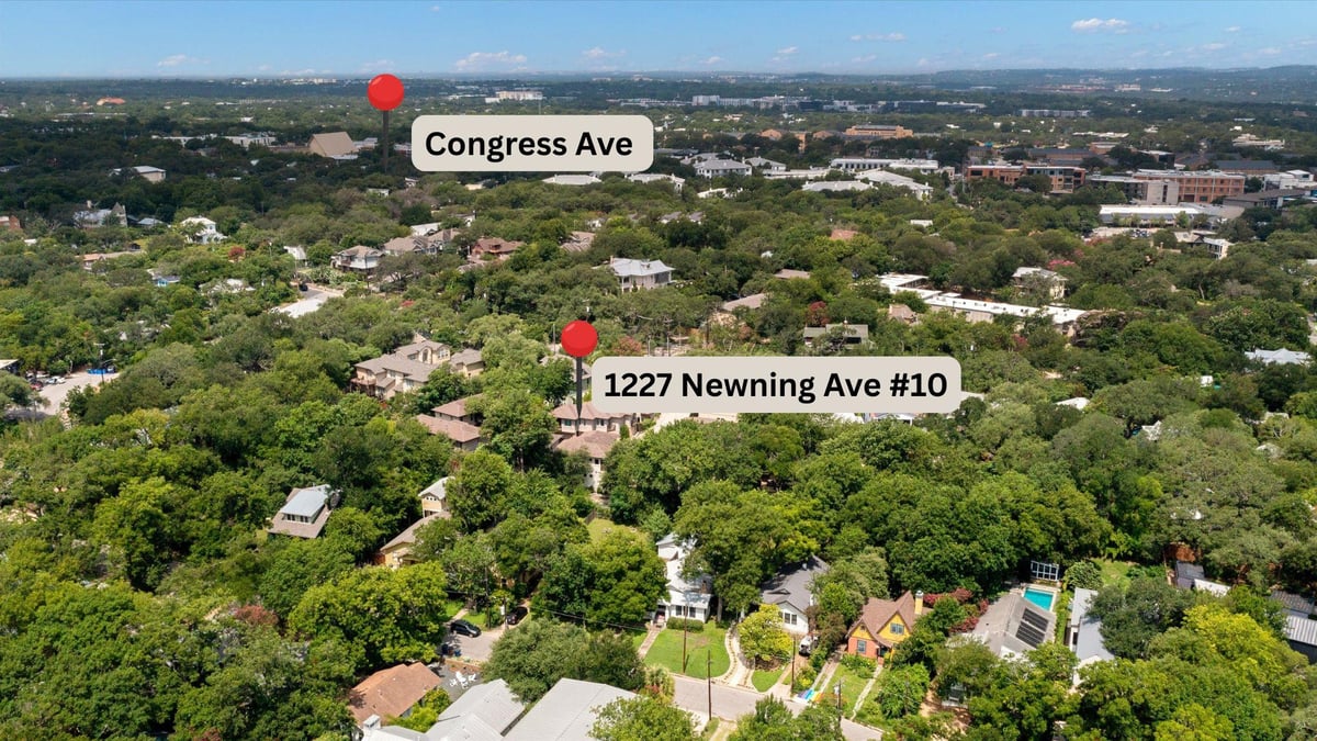 View 1227 Newning Ave Unit #10 in Travis Heights 1227 Newning Ave Unit #10 - front exterior - Luxury home in Travis Heights, Austin, TX