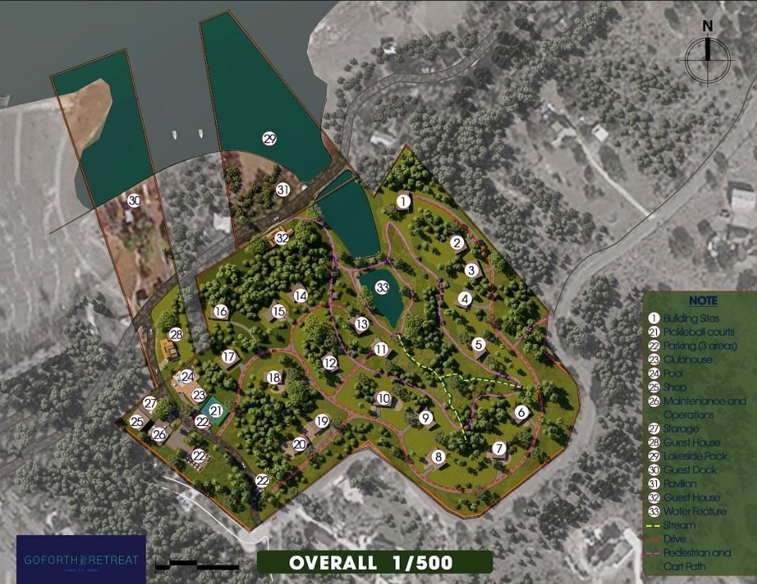 Aerial view with master-planned community layout at 123  Vicinity Trl - 3 bed 2 bath home