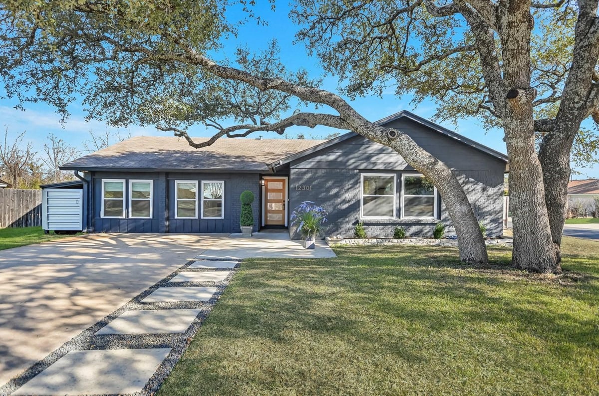 View 12301 Tipperary Cv in Walnut Crossing Sec 05-A 12301 Tipperary Cv - front exterior - Luxury home in Walnut Crossing Sec 05-A, Austin, TX
