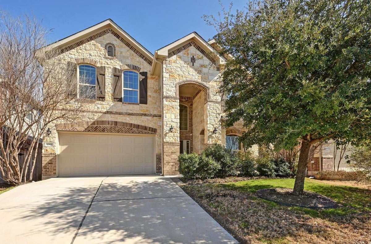 View 12309 Toluca DR in Enclave at Estancia 12309 Toluca DR - front exterior - Luxury home in Enclave at Estancia, Austin, TX