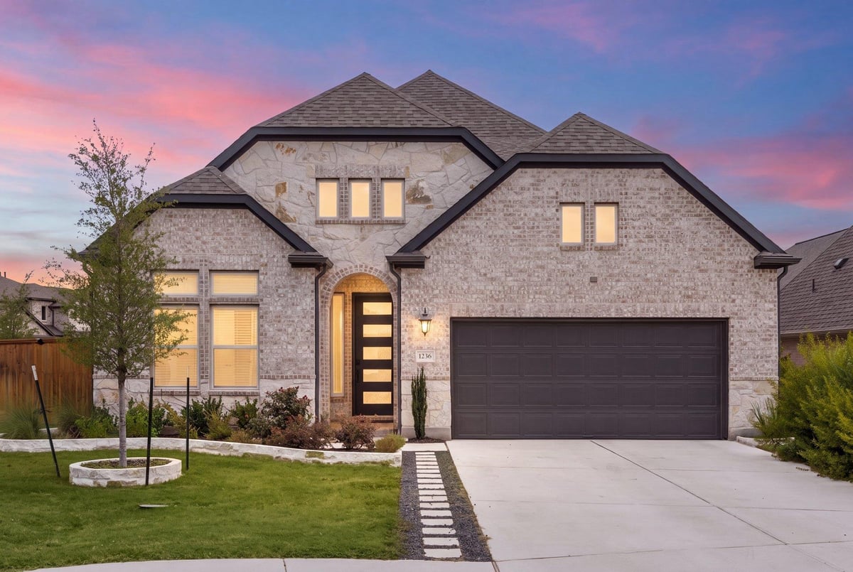 1236 Scenic Green LOOP - front exterior - Luxury home in Parkside on the River, Georgetown, TX