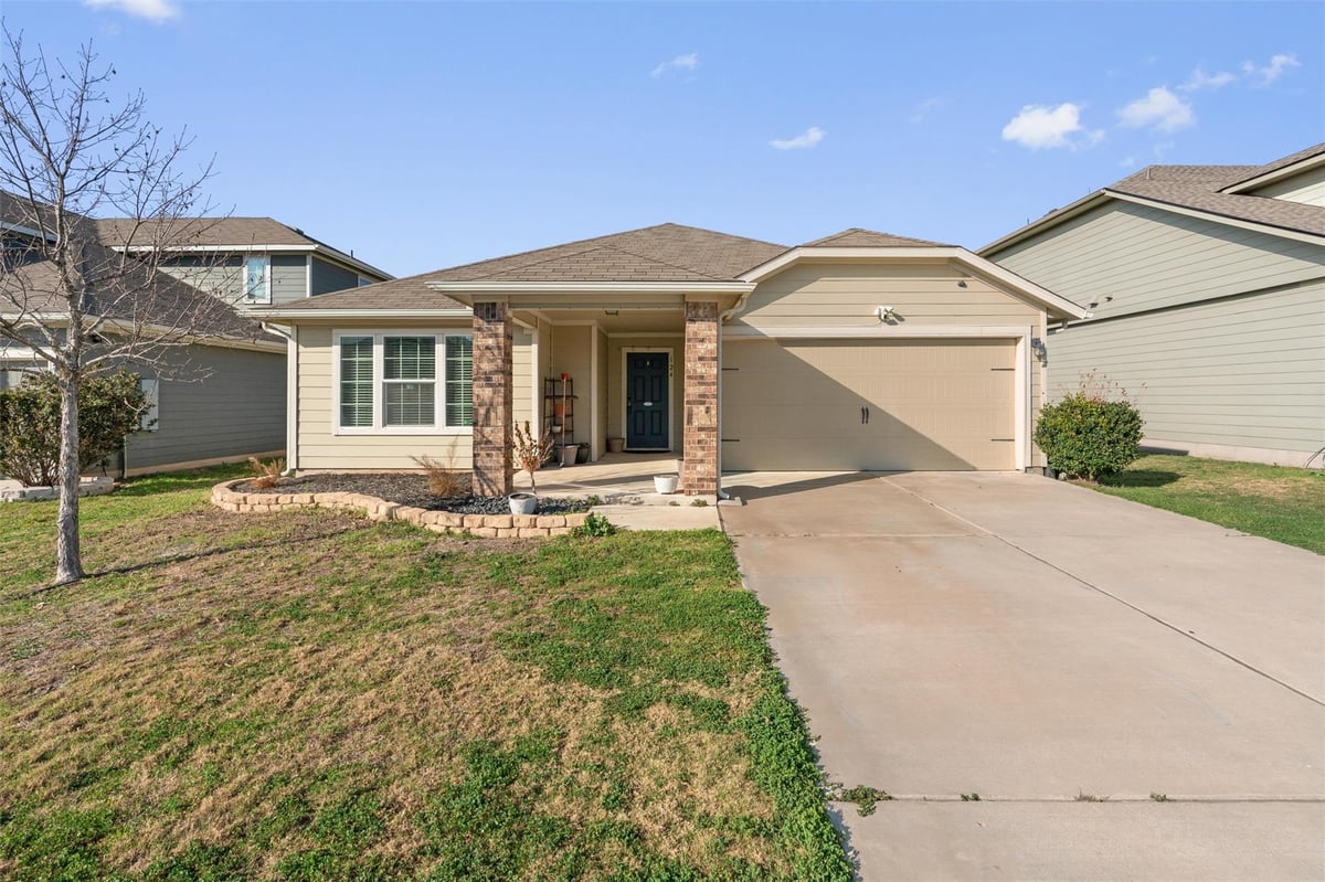 View 124 Denton Dr in Riverwalk Ph 3 Sec 1 124 Denton Dr - front exterior - Luxury home in Riverwalk Ph 3 Sec 1, Hutto, TX