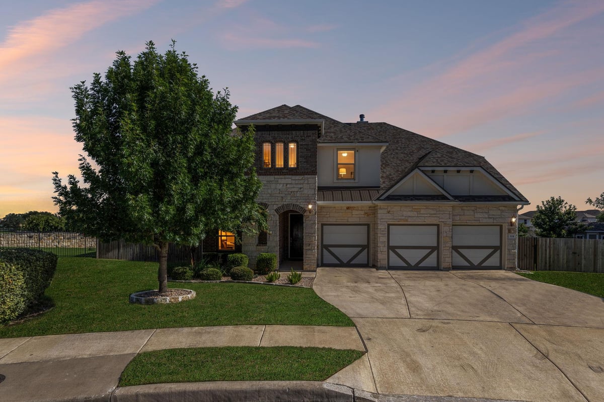 View 124 Redtail LN in Larkspur/Caughfield Ph 1 124 Redtail LN - front exterior - Luxury home in Larkspur/Caughfield Ph 1, Leander, TX