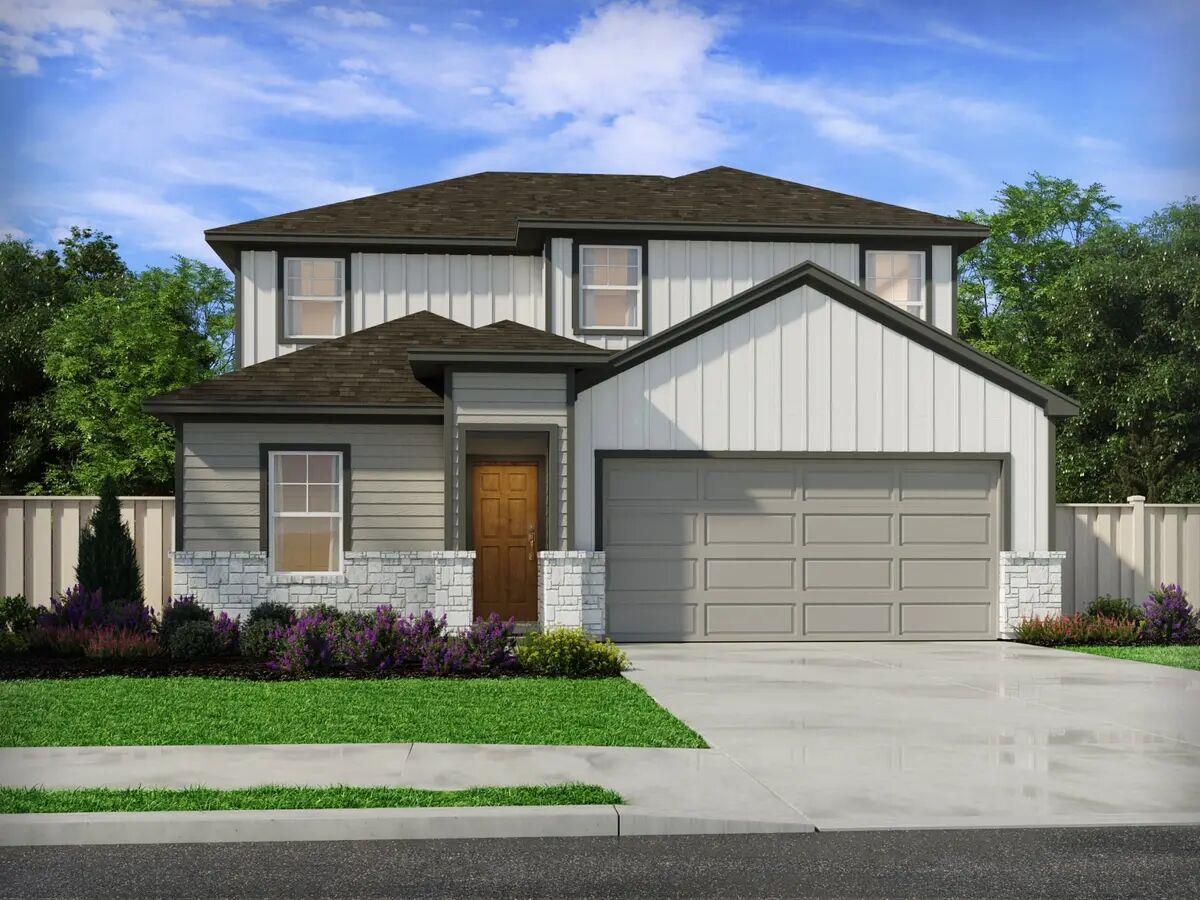 View 124 Woodbrook Dr in Travena 124 Woodbrook Dr - front exterior - Luxury home in Travena, Georgetown, TX