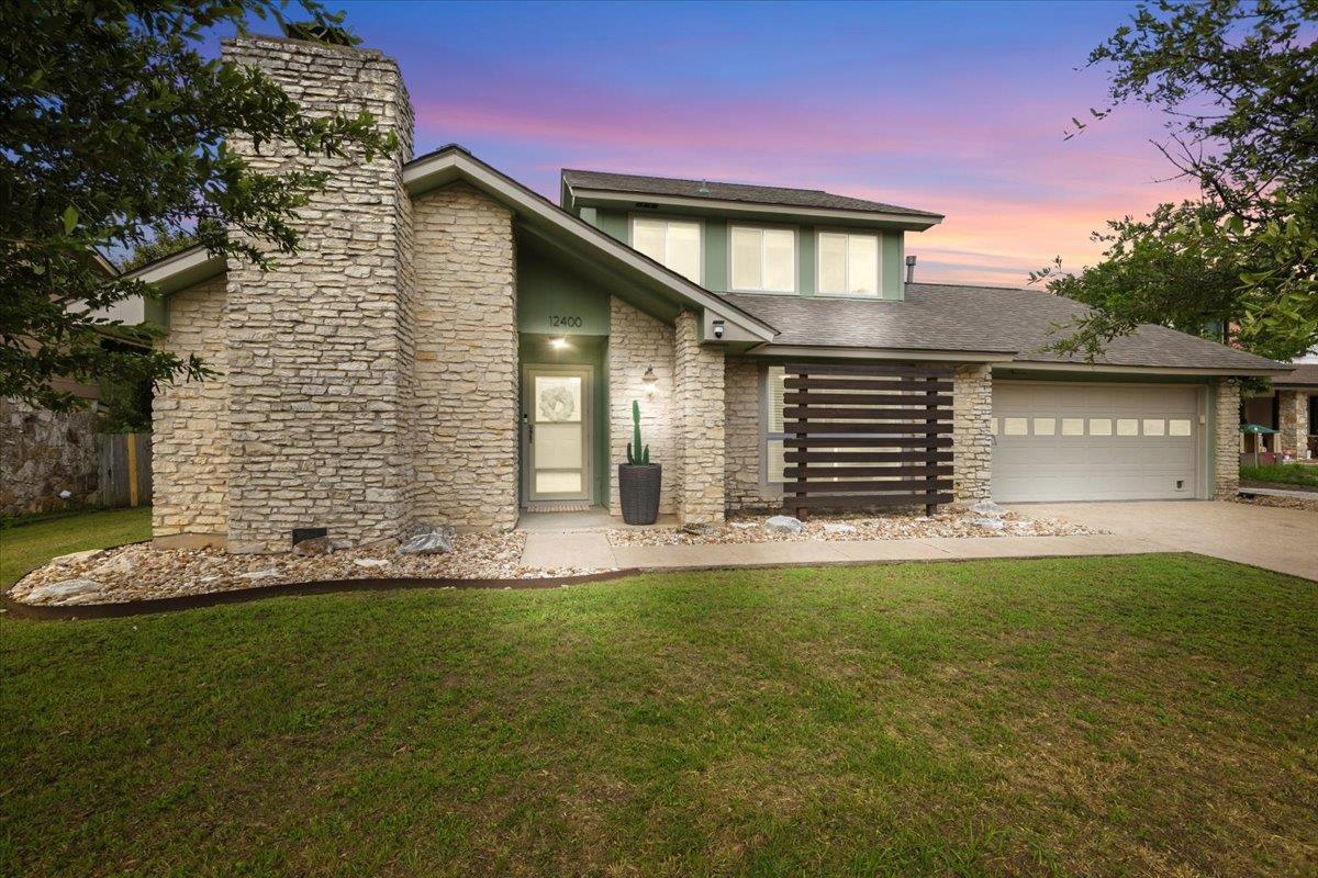 12400 Rusted Nail CV - front exterior - Luxury home in Deerbrook Village Anderson Mill, Austin, TX