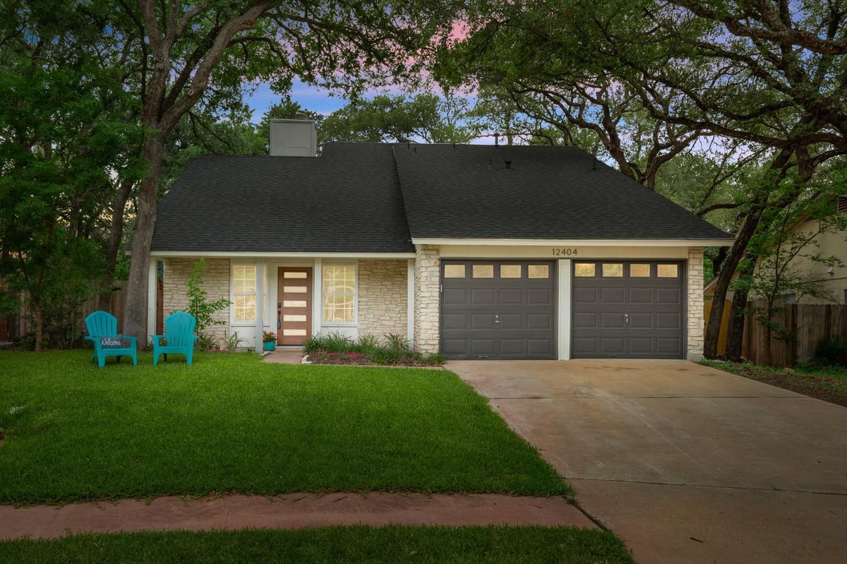 View 12404 Adelphi Cv in MILWOOD SEC 8 12404 Adelphi Cv - front exterior - Luxury home in MILWOOD SEC 8, Austin, TX
