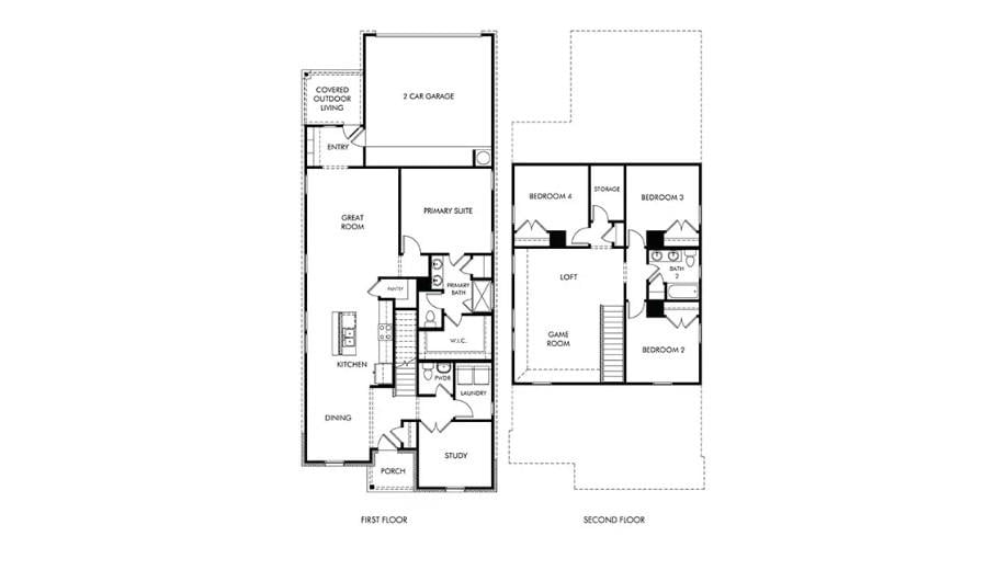 Living area at 125 Antioch Church Dr - Colony at Cole Springs, Buda, TX