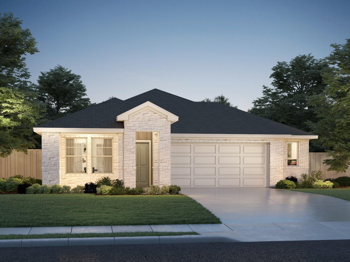 View 125 Fossil DR in Waterstone Crossing 125 Fossil DR - front exterior - Luxury home in Waterstone Crossing, Kyle, TX