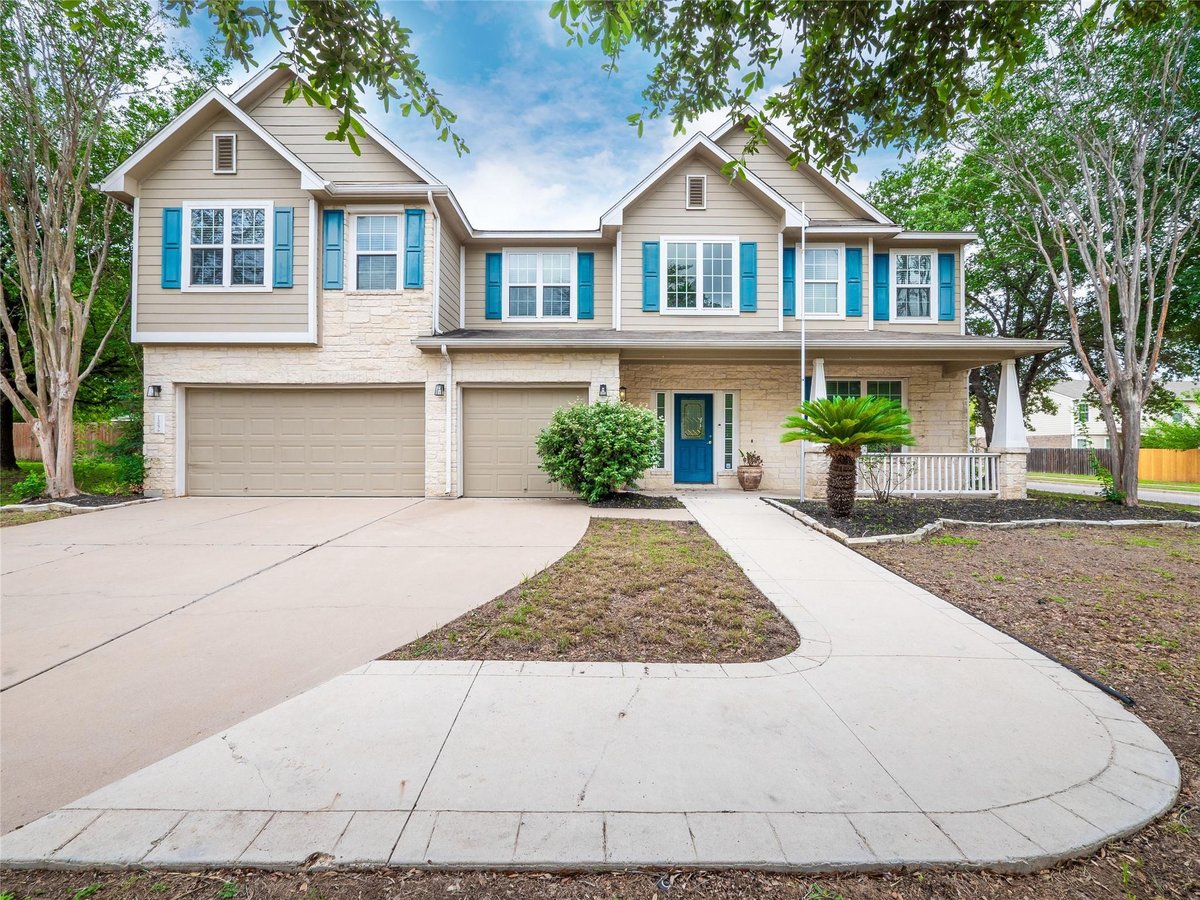 View 125 Hometown PKWY in Hometown Kyle Ph 1 125 Hometown PKWY - front exterior - Luxury home in Hometown Kyle Ph 1, Kyle, TX