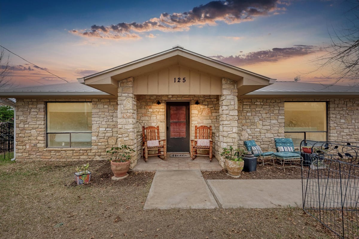 View 125 Winding Way in sunrise beach 125 Winding Way - front exterior - Luxury home in sunrise beach, Sunrise Beach, TX