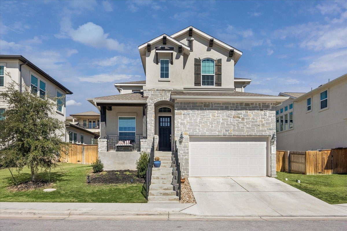 12506 Ayrshire Way Unit #75 - front exterior - Luxury home in Steiner Ranch, Austin, TX