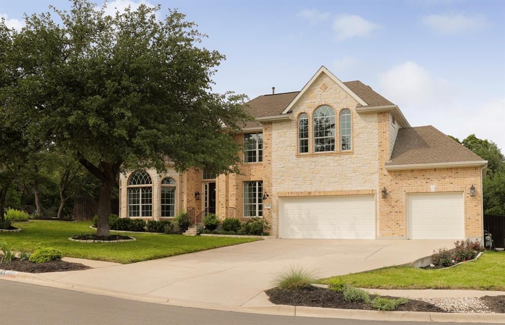 View 12508 Glacier Parke Cv in Parke Sec 07 12508 Glacier Parke Cv - front exterior - Luxury home in Parke Sec 07, Austin, TX