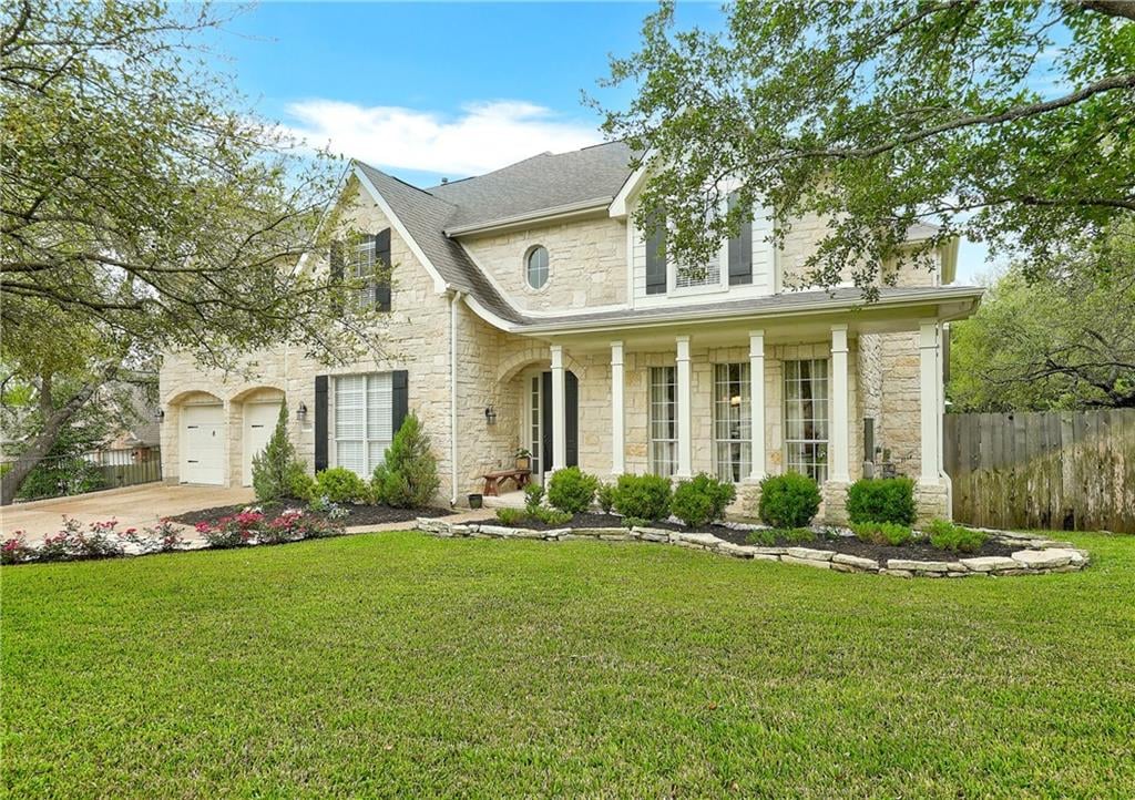 View 12509 Glacier Parke Cv in Parke Sec 07 12509 Glacier Parke Cv - front exterior - Luxury home in Parke Sec 07, Austin, TX
