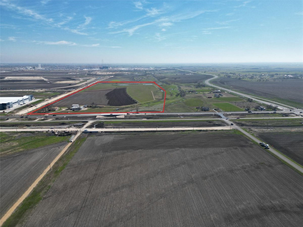 Aerial view with aerial drone photography at 1251 Fm 3349 - Taylor, TX