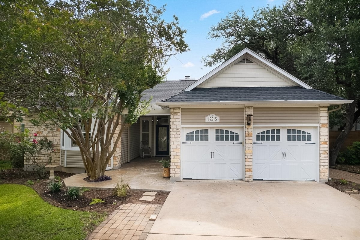 View 12515 Deer Falls DR in Hunters Chase Sec 02 12515 Deer Falls DR - front exterior - Luxury home in Hunters Chase Sec 02, Austin, TX
