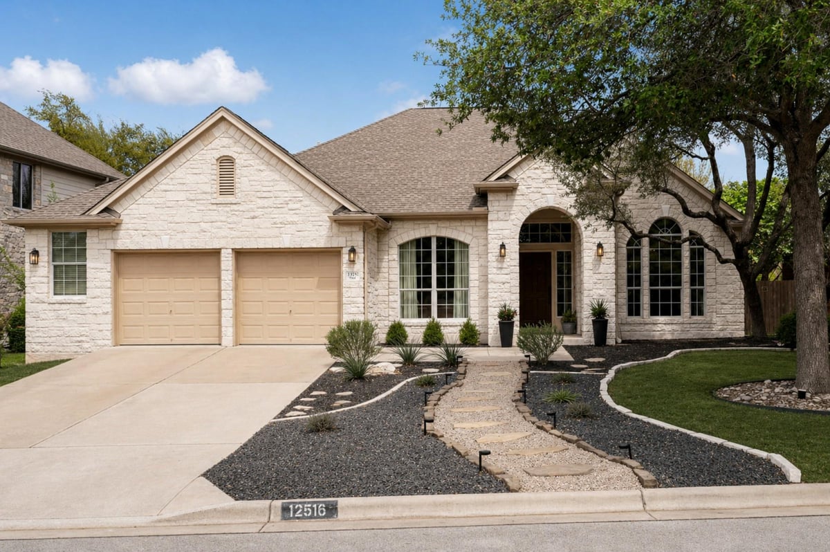 View 12516 Uvalde Creek DR in Steiner Ranch Ph 01 Sec 09 12516 Uvalde Creek DR - front exterior - Luxury home in Steiner Ranch Ph 01 Sec 09, Austin, TX