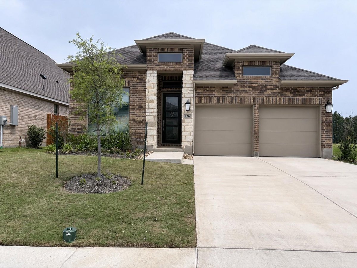 View 126 Bauer LOOP in Lariat Secs 3 & 4 Amd 126 Bauer LOOP - front exterior - Luxury home in Lariat Secs 3 & 4 Amd, Liberty Hill, TX