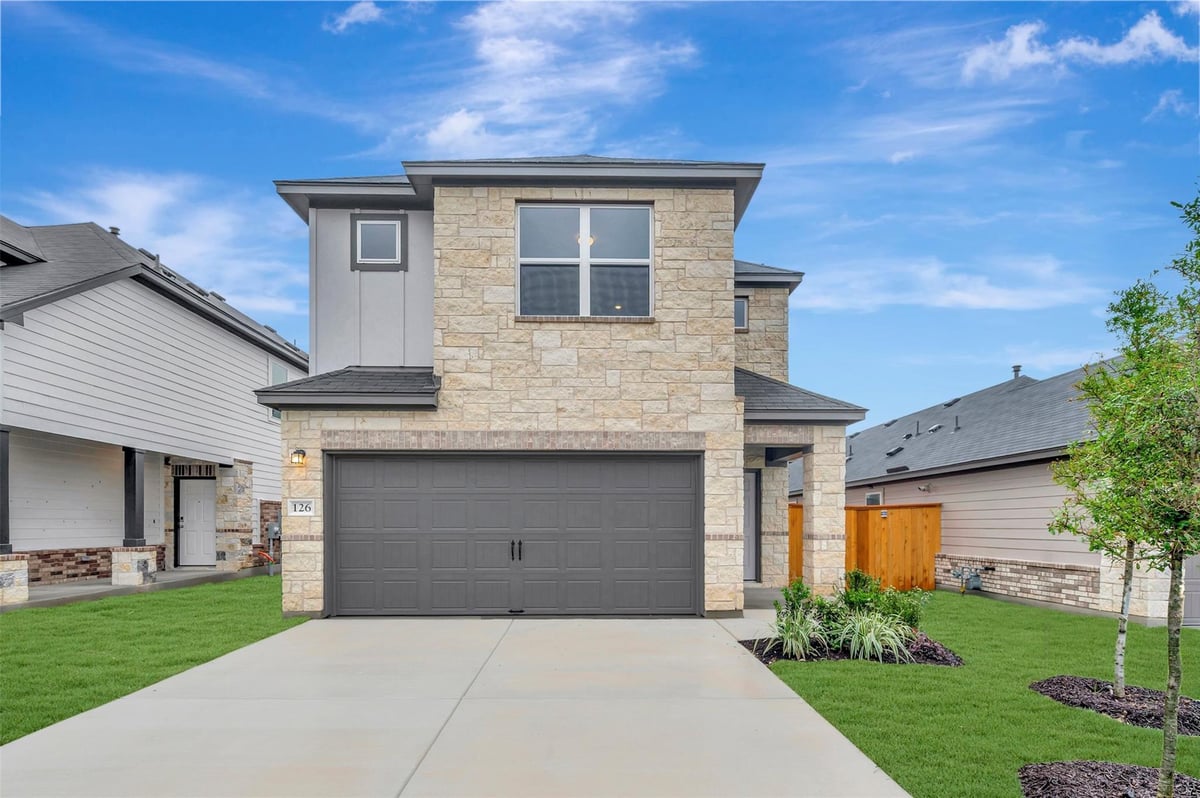 View 126 Big Banyan Dr in Heritage 126 Big Banyan Dr - front exterior - Luxury home in Heritage, Dripping Springs, TX