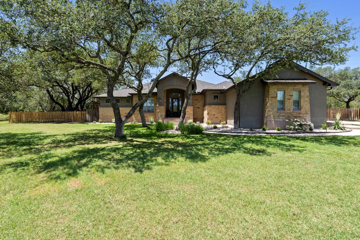 View 126 Foxwood Trl in Foxwood 126 Foxwood Trl - front exterior - Luxury home in Foxwood, Marble Falls, TX