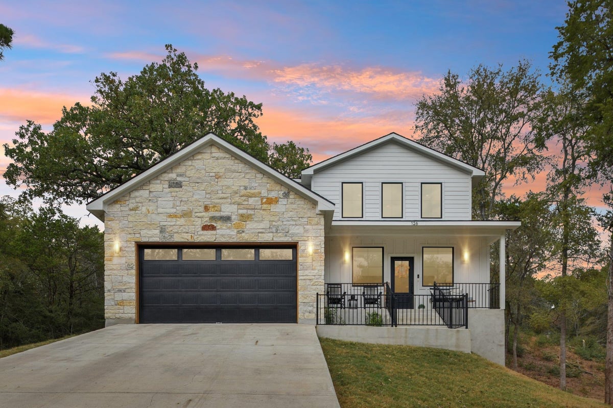 View 126 Helemano Dr in Tahitian Village, 126 Helemano Dr - front exterior - Luxury home in Tahitian Village,, Bastrop, TX