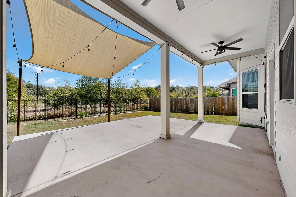 View 12605 Iron Bridge Dr in Bear Creek Crossing 12605 Iron Bridge Dr - front exterior - Luxury home in Bear Creek Crossing, Manchaca, TX