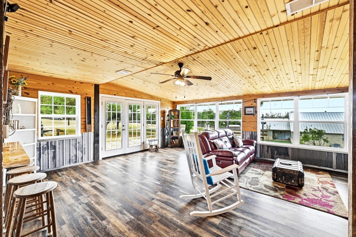 View 127 Klbj Rd in Reality Point Sub 127 Klbj Rd - front exterior - Luxury home in Reality Point Sub, Smithville, TX